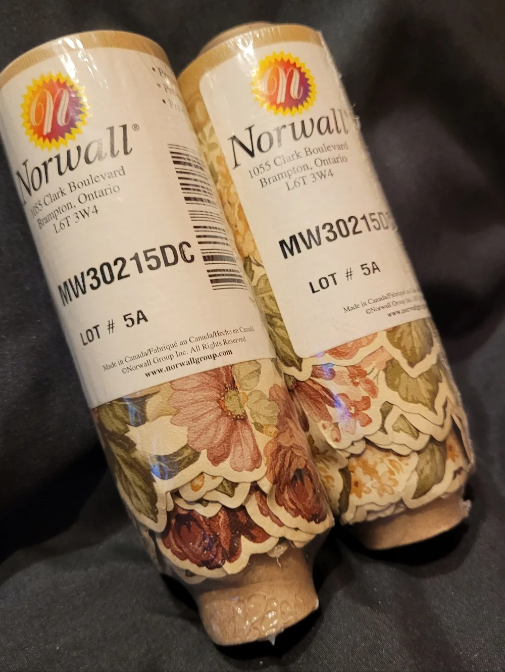NEW Vintage Norwall Wallpaper Border MW30215DC Lot of 2 Floral Decorative Edge